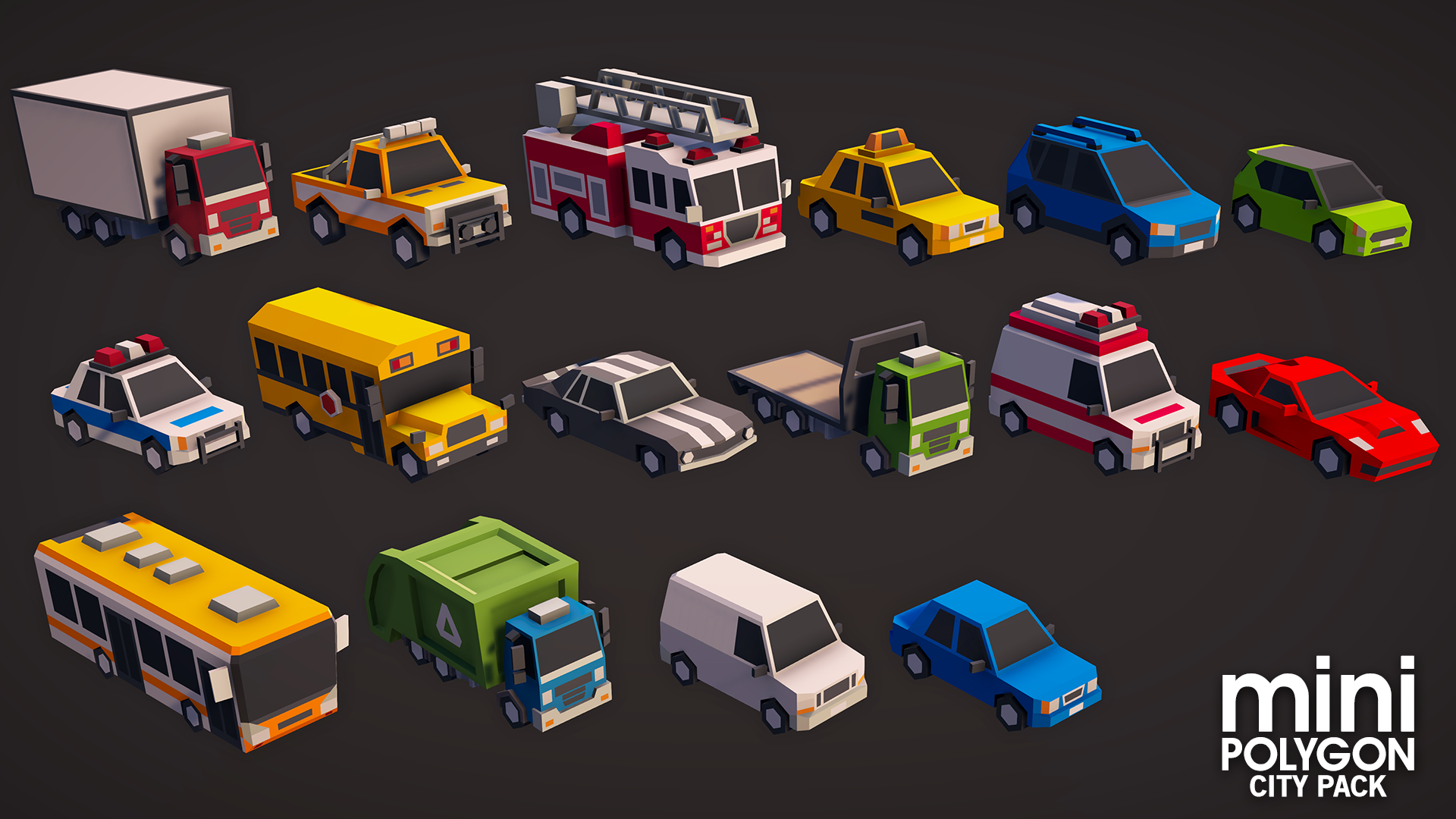 Unity паки. Unity Asset - Polygon - City Pack. Mini Polygon City Pack. Моделька фургона на Юнити. Пазик модель для Юнити 3д.