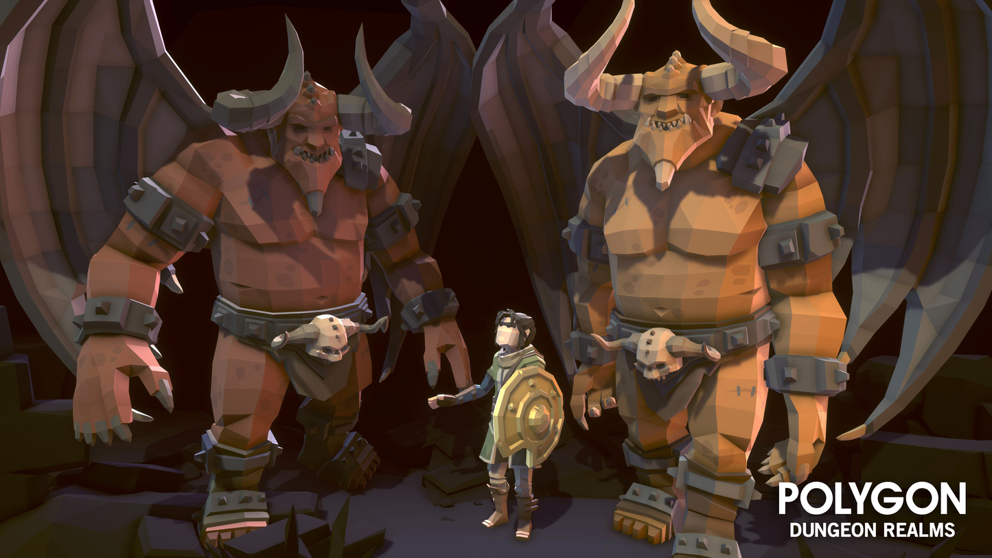 POLYGON Dungeon Realms 3D low poly assets for game development