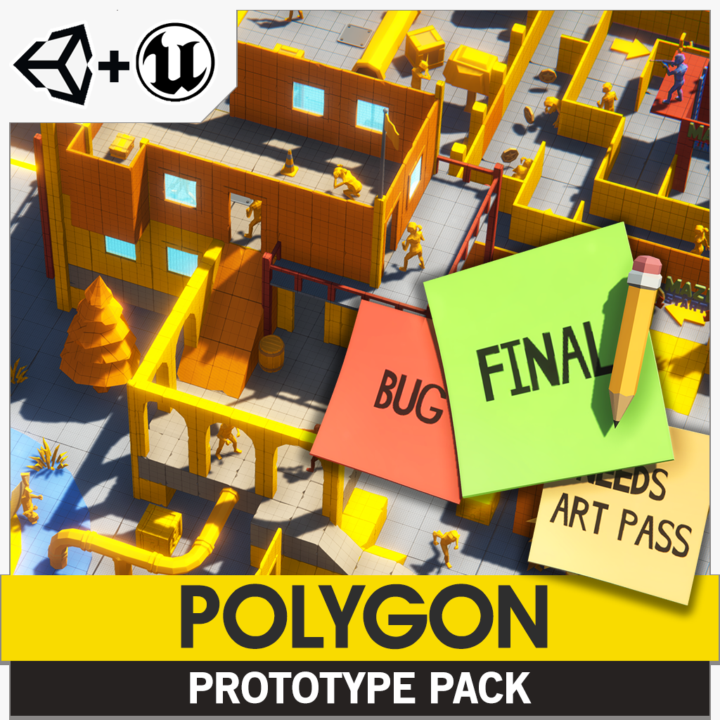 POLYGON - Prototype Pack - Synty Studios - Unity and Unreal 3D low poly assets for game development