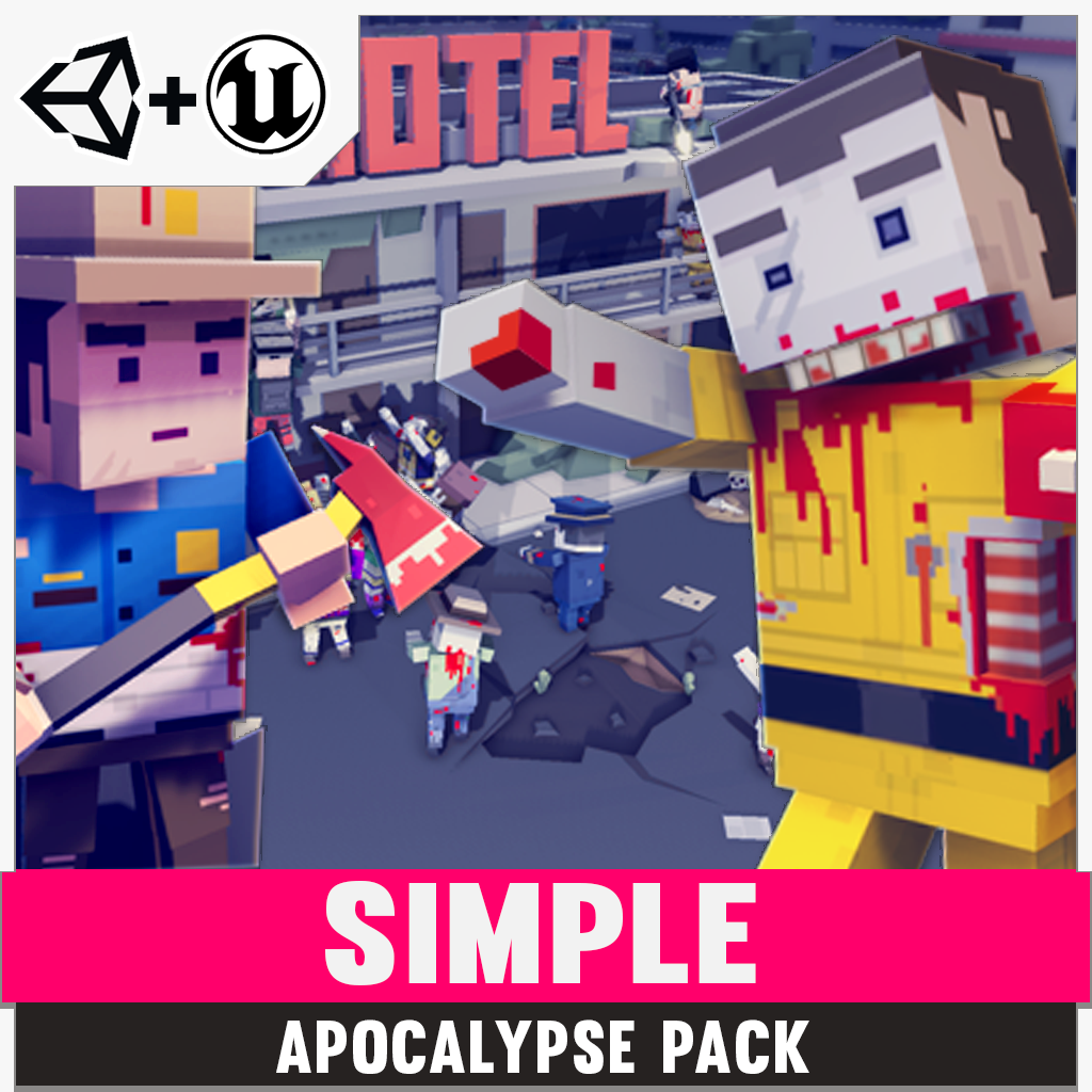 Simple Apocalypse - Cartoon Assets - Synty Studios - Unity and Unreal 3D low poly assets for game development