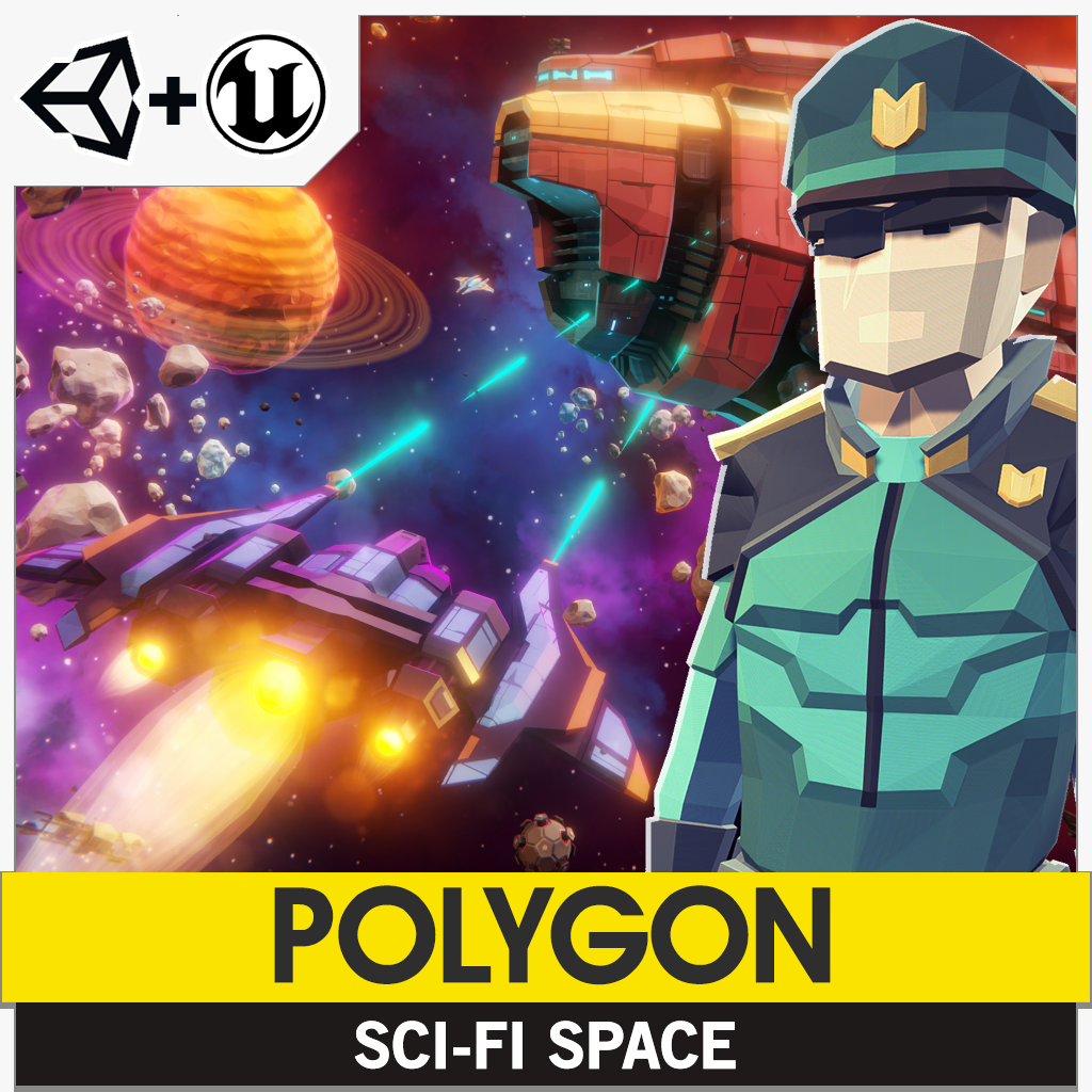 POLYGON - Sci-Fi Space Pack - Synty Studios - Unity and Unreal 3D low poly assets for game development