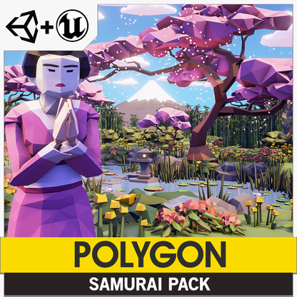 POLYGON - Samurai Pack - Synty Studios - Unity and Unreal 3D low poly assets for game development