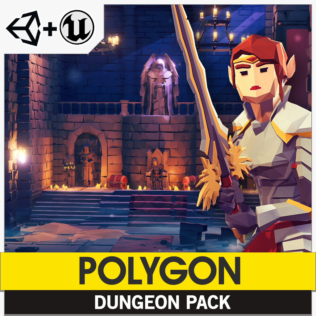 POLYGON - Dungeon Pack - Synty Studios - Unity and Unreal 3D low poly assets for game development