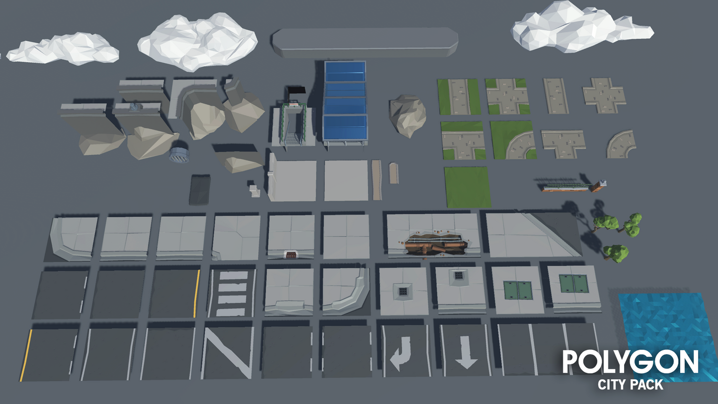 POLYGON - City Pack - Synty Studios - Unity and Unreal 3D low poly assets for game development