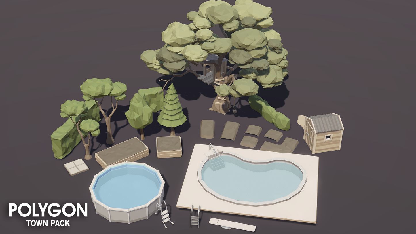 POLYGON - Town Pack - Synty Studios - Unity and Unreal 3D low poly assets for game development