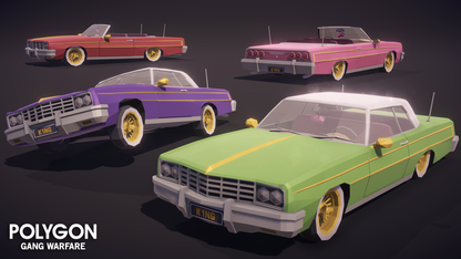 POLYGON - Gang Warfare Pack - Synty Studios - Unity and Unreal 3D low poly assets for game development