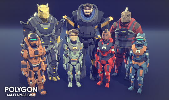 POLYGON - Sci-Fi Space Pack - Synty Studios - Unity and Unreal 3D low poly assets for game development