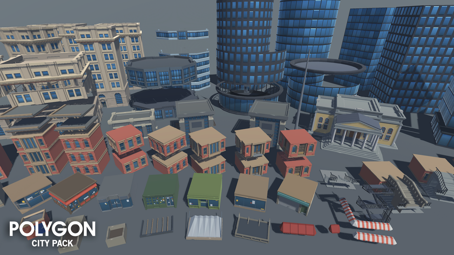 POLYGON - City Pack - Synty Studios - Unity and Unreal 3D low poly assets for game development