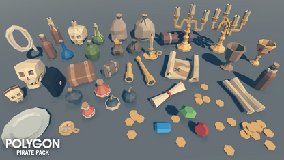 POLYGON - Pirate Pack - Synty Studios - Unity and Unreal 3D low poly assets for game development