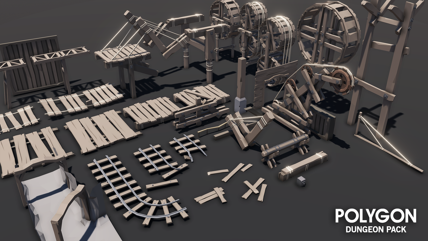 POLYGON - Dungeon Pack - Synty Studios - Unity and Unreal 3D low poly assets for game development