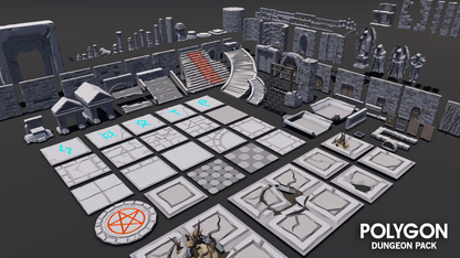 POLYGON - Dungeon Pack - Synty Studios - Unity and Unreal 3D low poly assets for game development