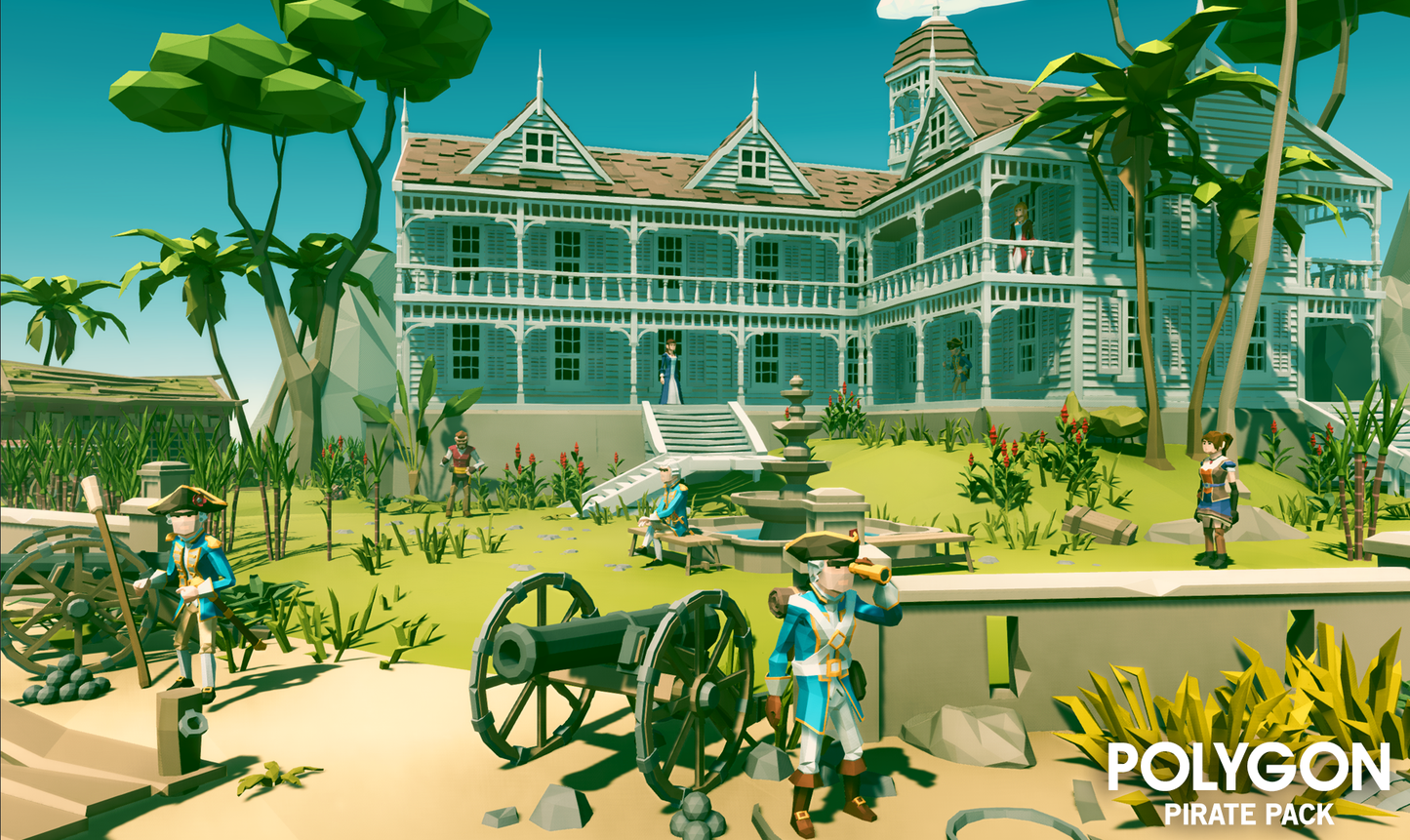 POLYGON - Pirate Pack - Synty Studios - Unity and Unreal 3D low poly assets for game development