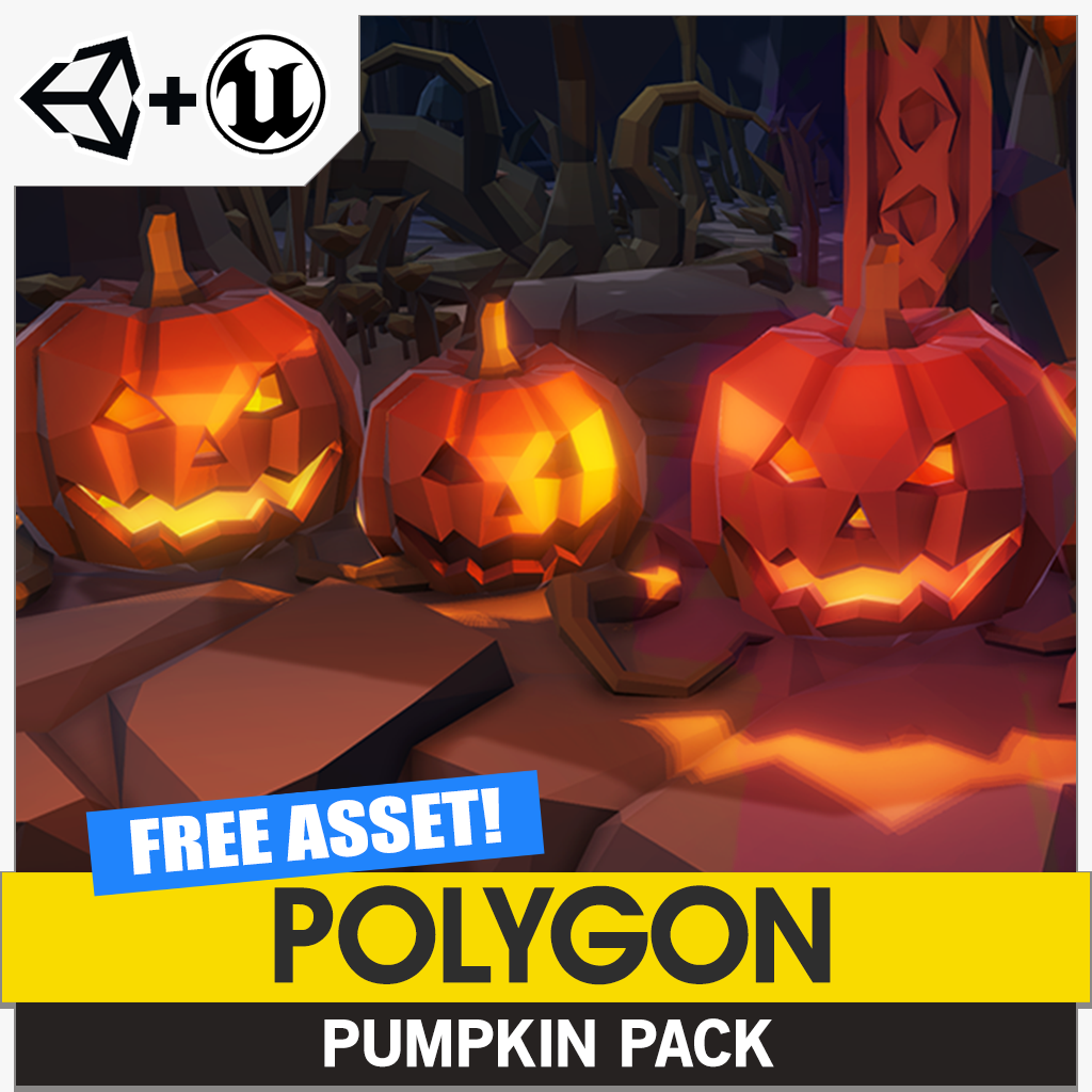 POLYGON Pumpkin Pack 3D Game Asset