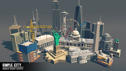 Simple City - Cartoon Assets - Synty Studios - Unity and Unreal 3D low poly assets for game development