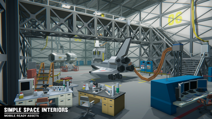 Simple Space Interiors - Cartoon Assets - Synty Studios - Unity and Unreal 3D low poly assets for game development