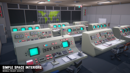 Simple Space Interiors - Cartoon Assets - Synty Studios - Unity and Unreal 3D low poly assets for game development