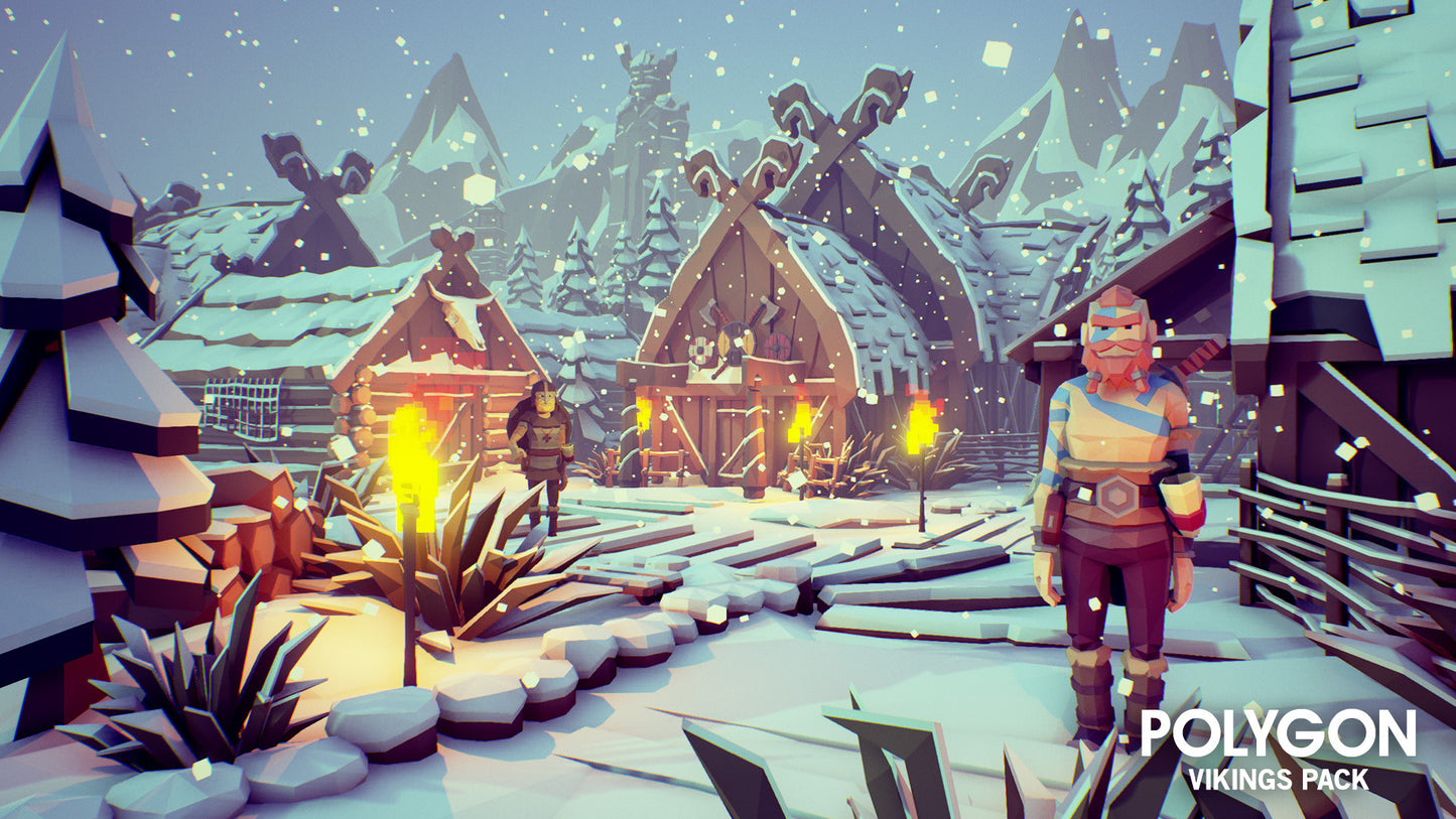 POLYGON - Vikings Pack - Synty Studios - Unity and Unreal 3D low poly assets for game development