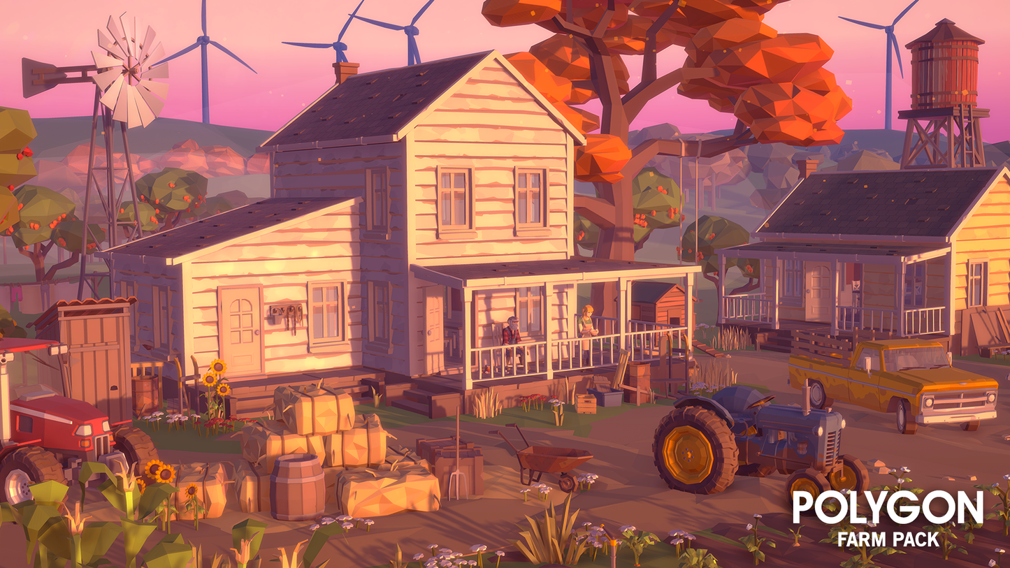 POLYGON - Farm Pack - Synty Studios - Unity and Unreal 3D low poly assets for game development