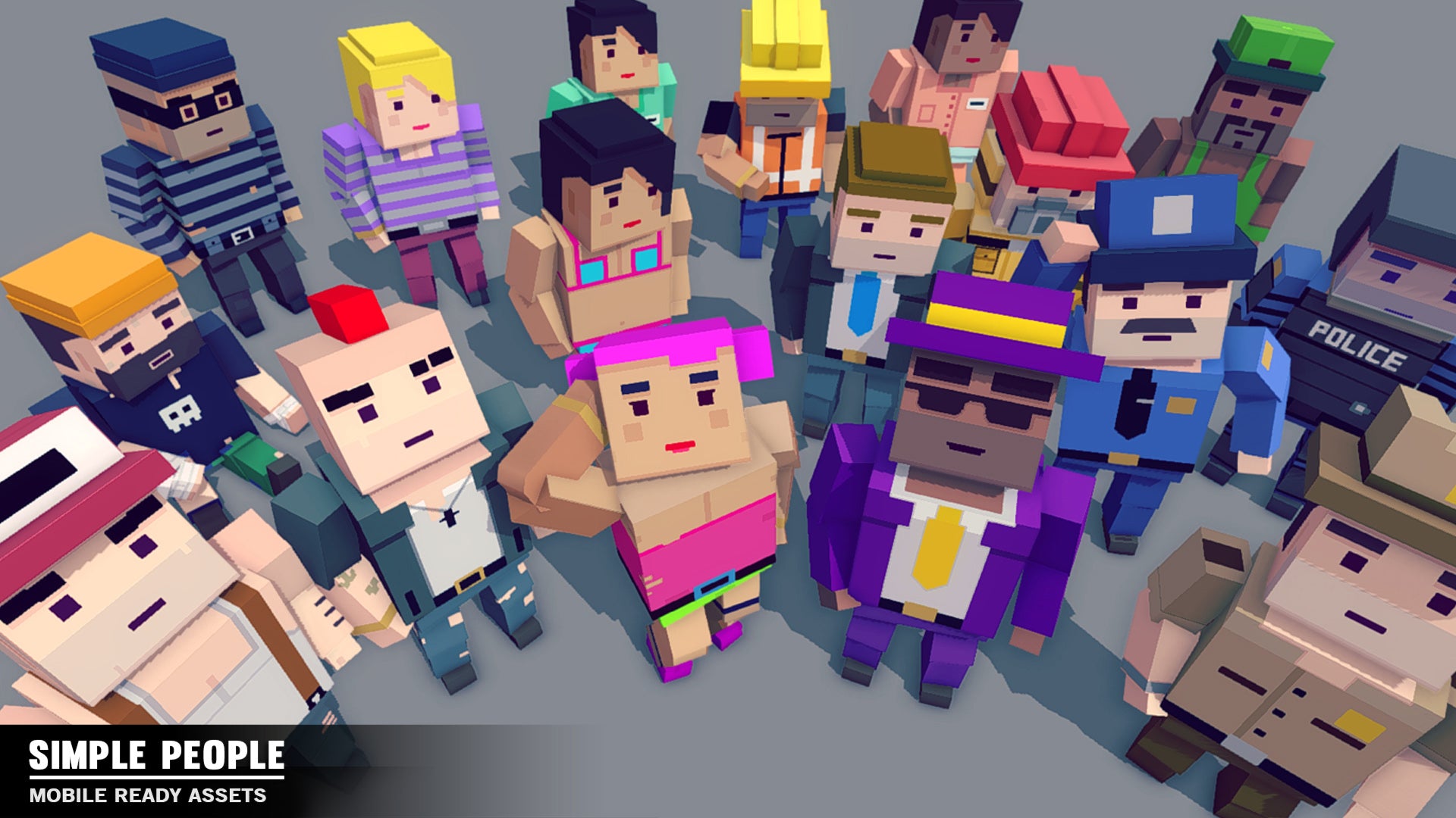 Simple People character options from the asset pack