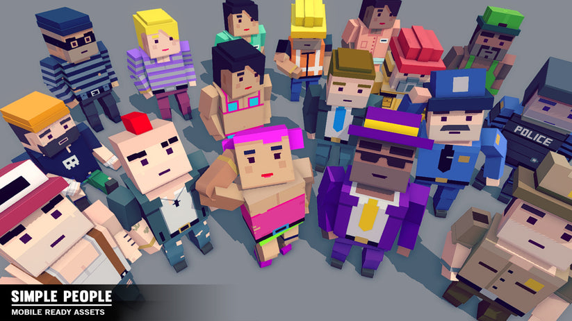 SIMPLE People | Cartoon 3D Asset Pack – Synty Store