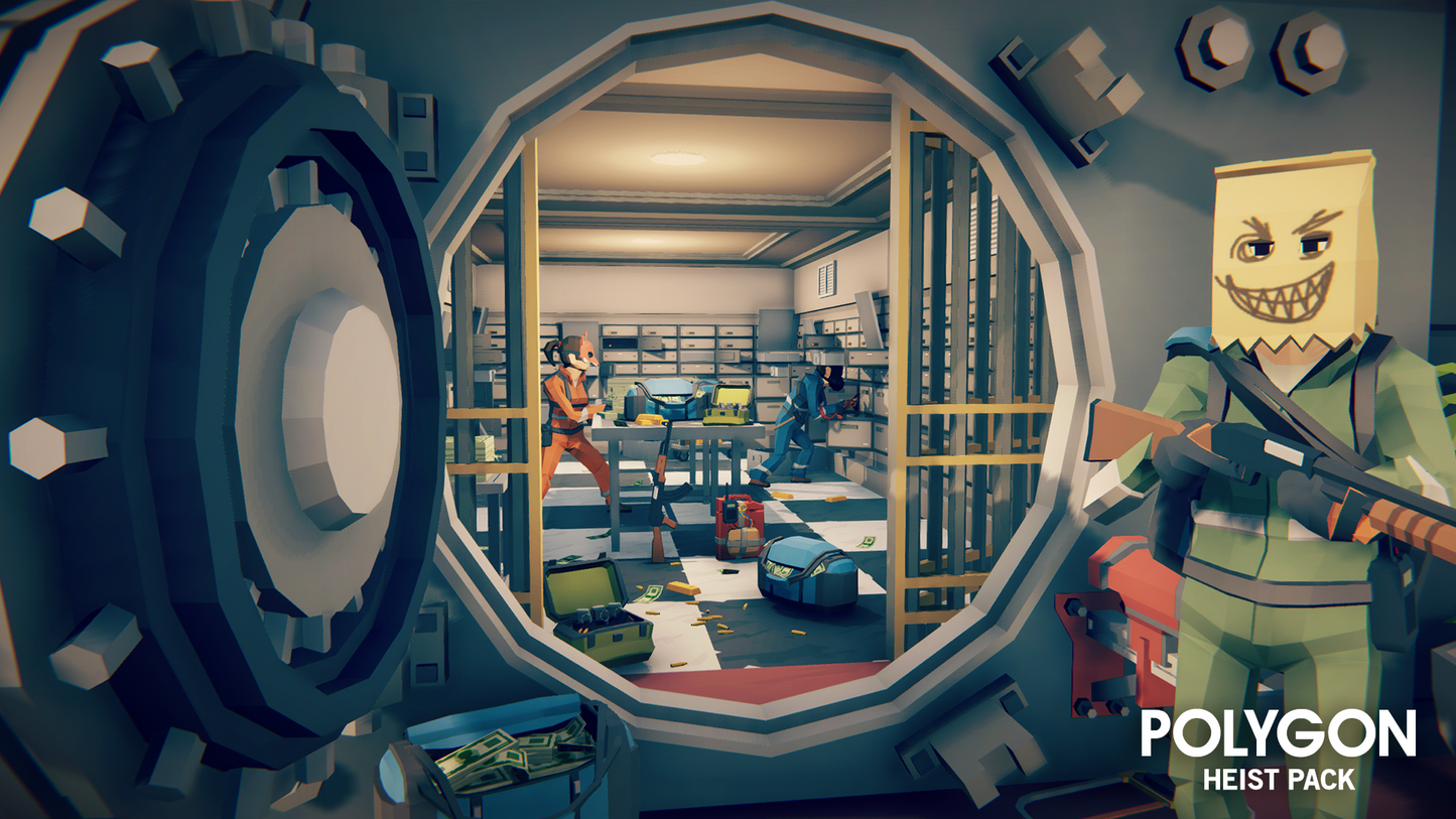 POLYGON - Heist Pack - Synty Studios - Unity and Unreal 3D low poly assets for game development