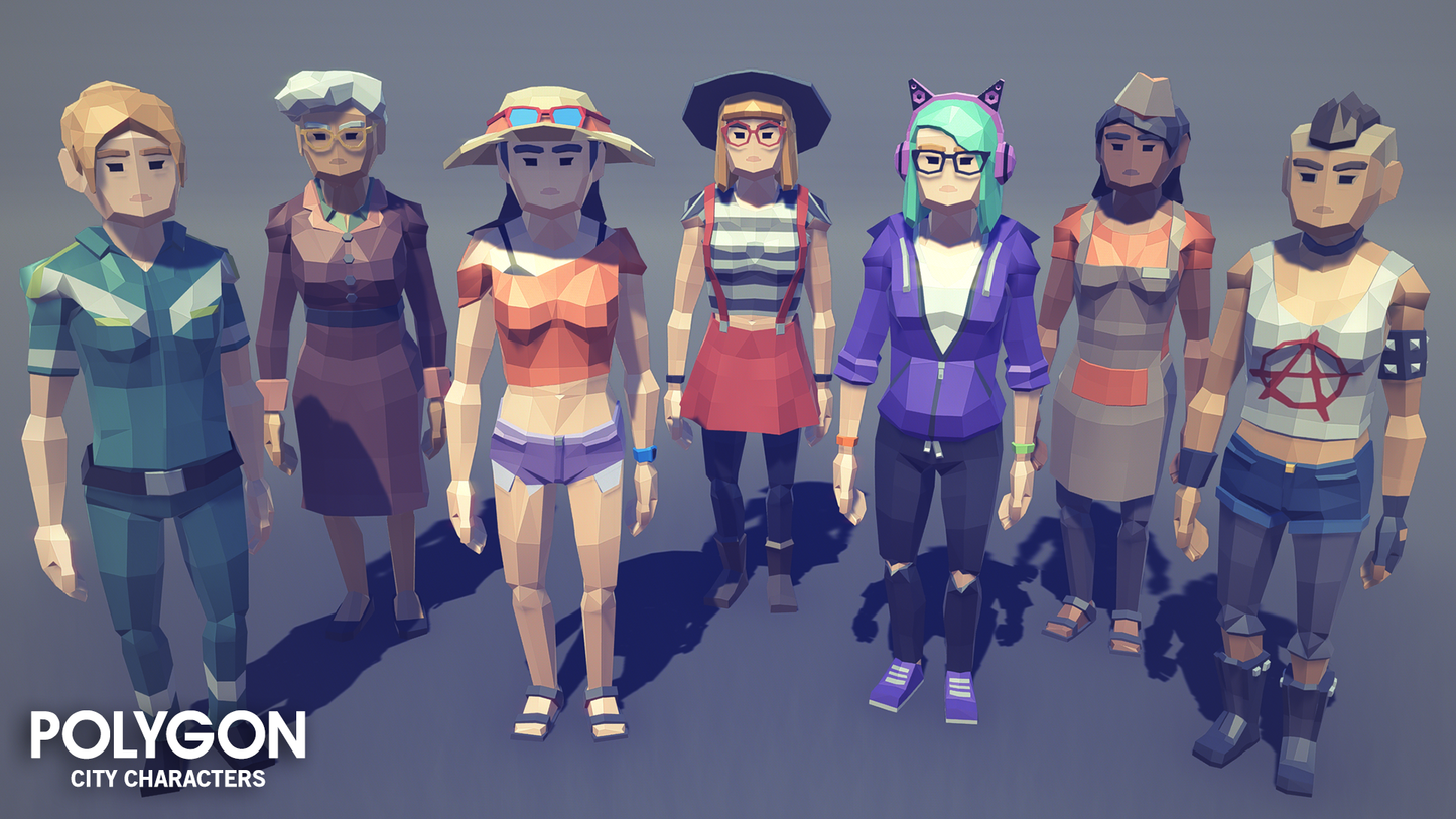 POLYGON - City Characters Pack by Synty Studios
