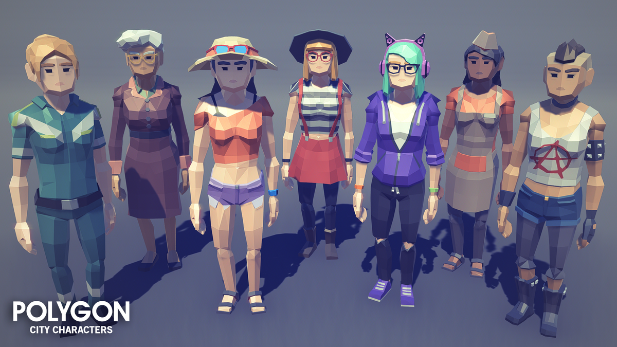 POLYGON | City Characters | 3D Asset Pack – Synty Store