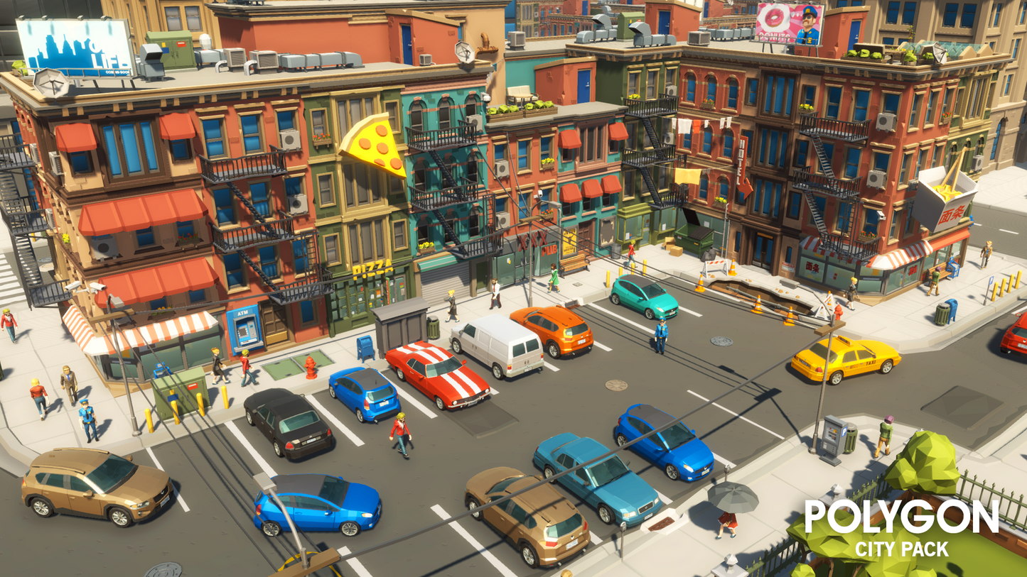 POLYGON - City Pack - Synty Studios - Unity and Unreal 3D low poly assets for game development