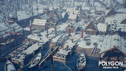 POLYGON - Vikings Pack - Synty Studios - Unity and Unreal 3D low poly assets for game development