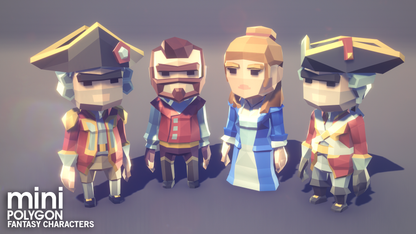 POLYGON MINI - Fantasy Characters Pack - Synty Studios - Unity and Unreal 3D low poly assets for game development
