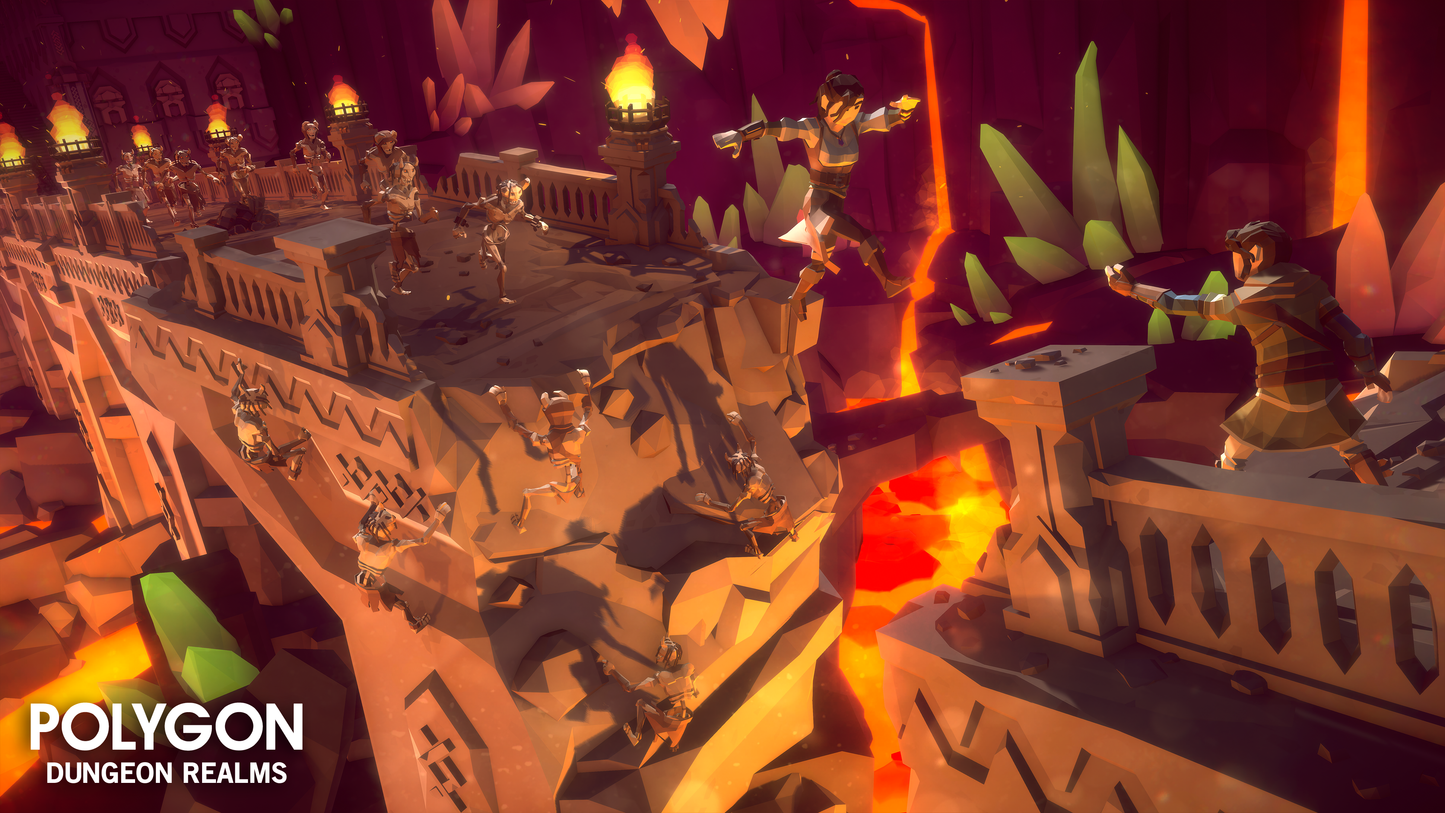 POLYGON Dungeon Realms 3D low poly assets for game development