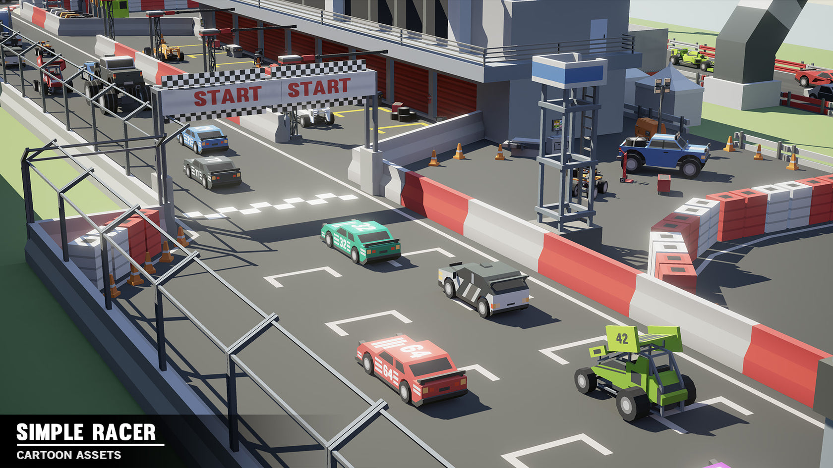 Simple Racer Game Assets - Find the Unity Asset in Store – Synty Store