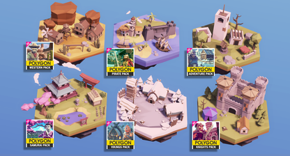POLYGON MINI - Fantasy Pack - Synty Studios - Unity and Unreal 3D low poly assets for game development