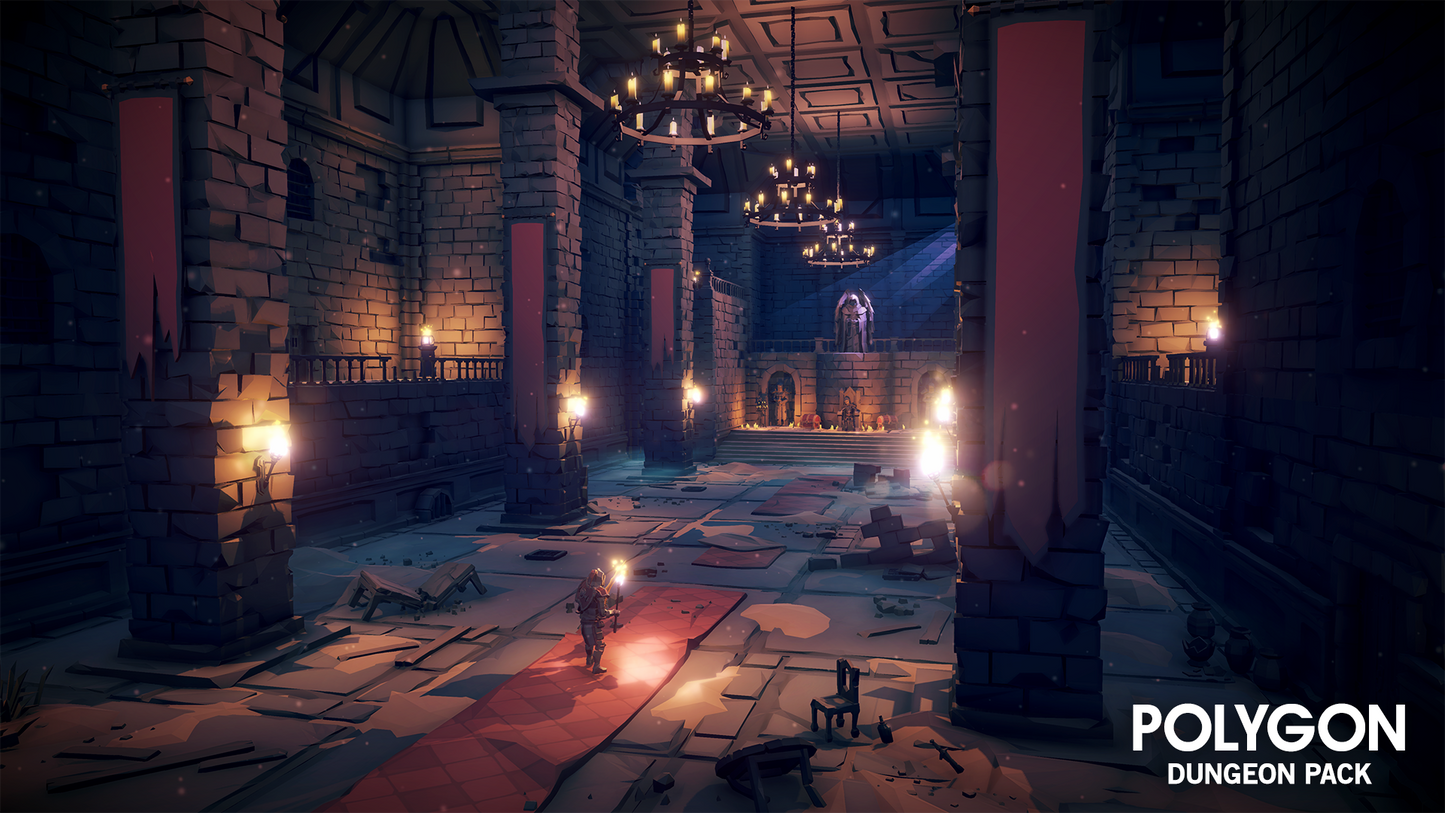 POLYGON - Dungeon Pack - Synty Studios - Unity and Unreal 3D low poly assets for game development