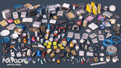 POLYGON - Office Pack - 3D low poly assets