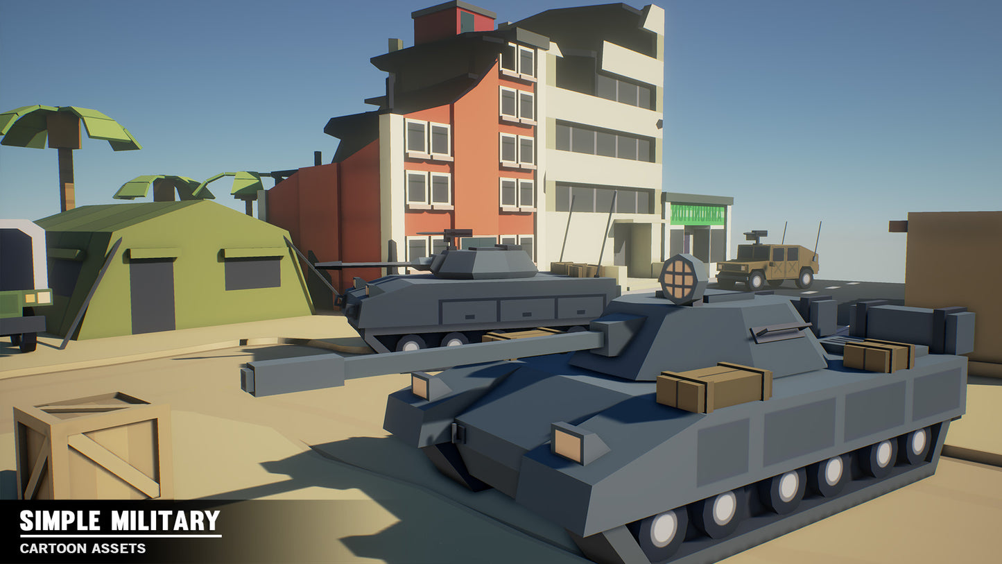 Simple Military - Cartoon Assets - Synty Studios - Unity and Unreal 3D low poly assets for game development