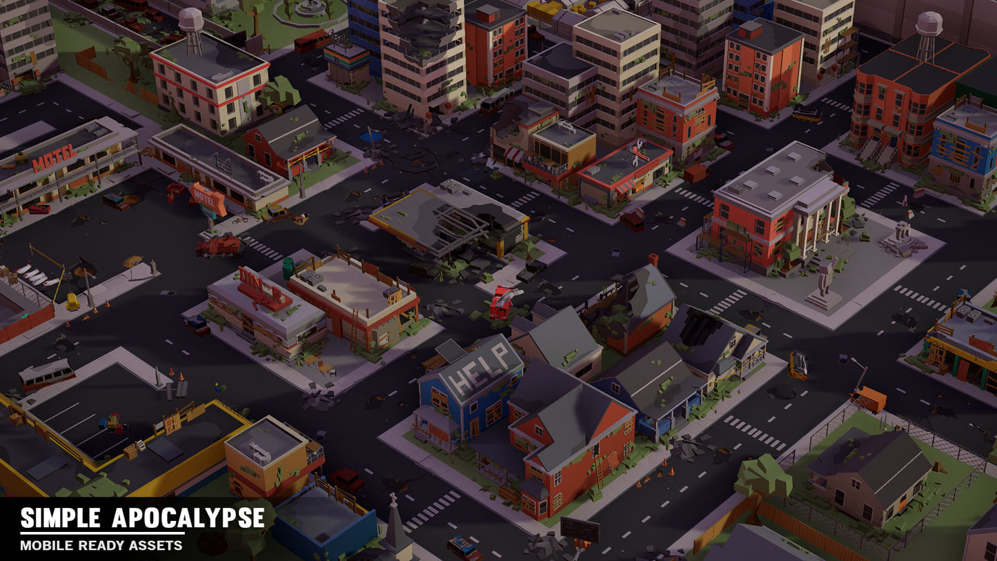 Simple Apocalypse - Cartoon Assets - Synty Studios - Unity and Unreal 3D low poly assets for game development