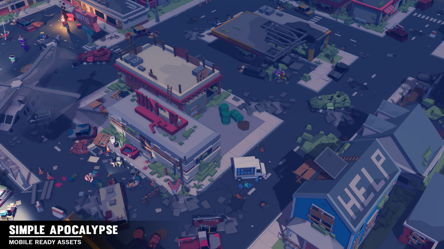 Simple Apocalypse - Cartoon Assets - Synty Studios - Unity and Unreal 3D low poly assets for game development