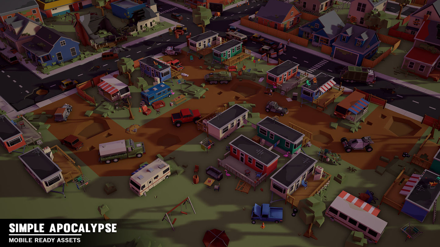 Simple Apocalypse - Cartoon Assets - Synty Studios - Unity and Unreal 3D low poly assets for game development