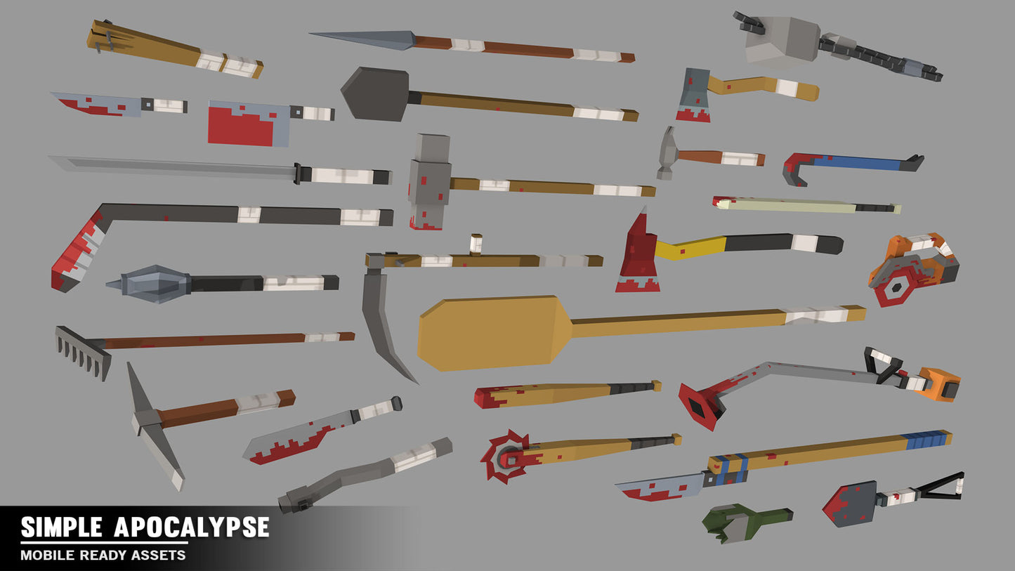 Simple Apocalypse - Cartoon Assets - Synty Studios - Unity and Unreal 3D low poly assets for game development