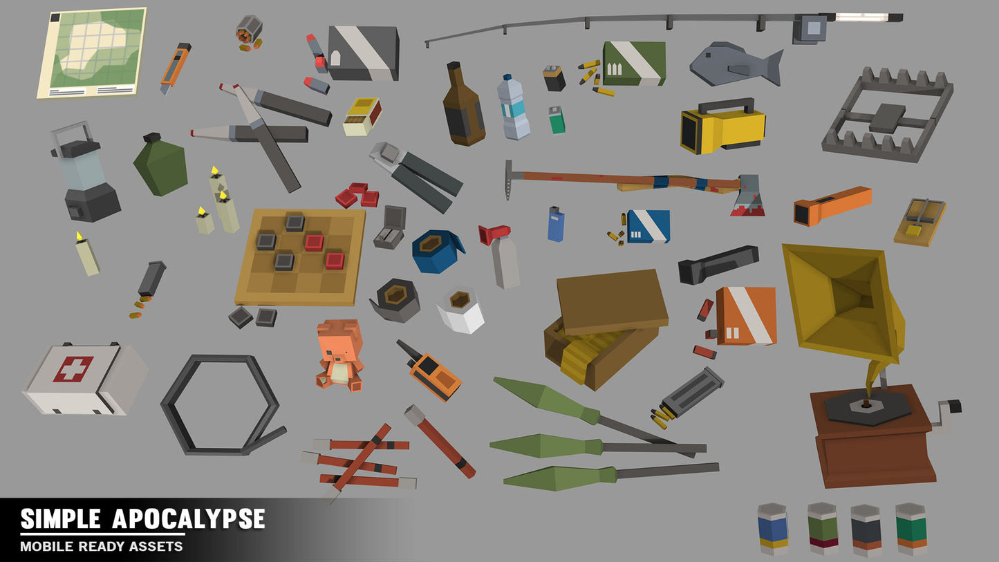 Simple Apocalypse - Cartoon Assets - Synty Studios - Unity and Unreal 3D low poly assets for game development