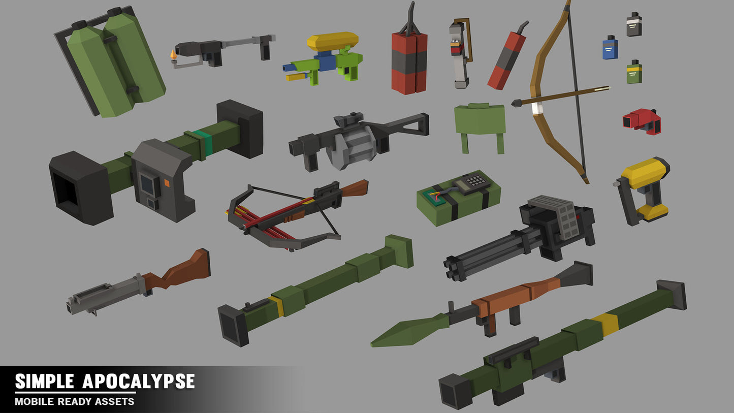 Simple Apocalypse - Cartoon Assets - Synty Studios - Unity and Unreal 3D low poly assets for game development