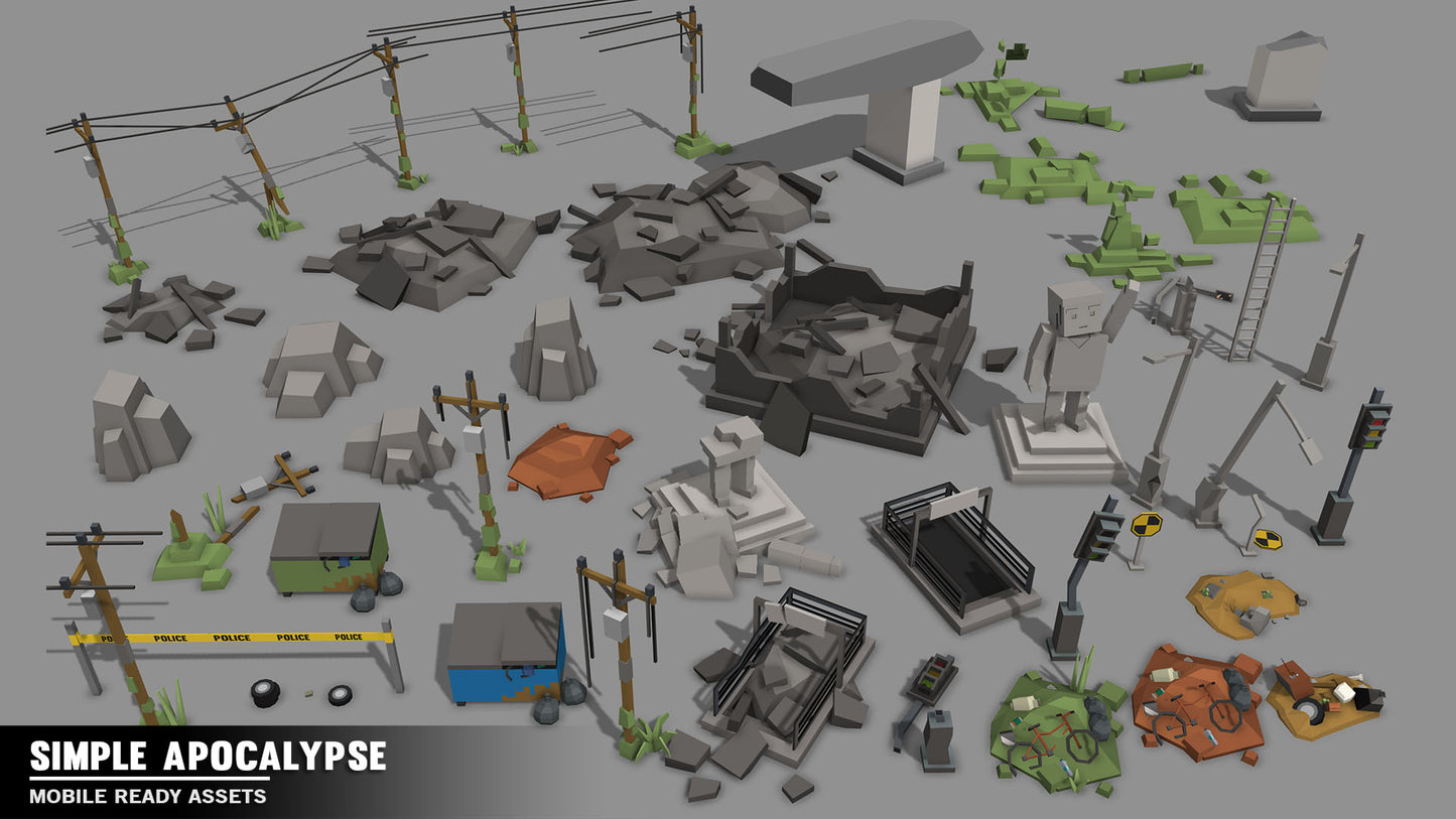 Simple Apocalypse - Cartoon Assets - Synty Studios - Unity and Unreal 3D low poly assets for game development