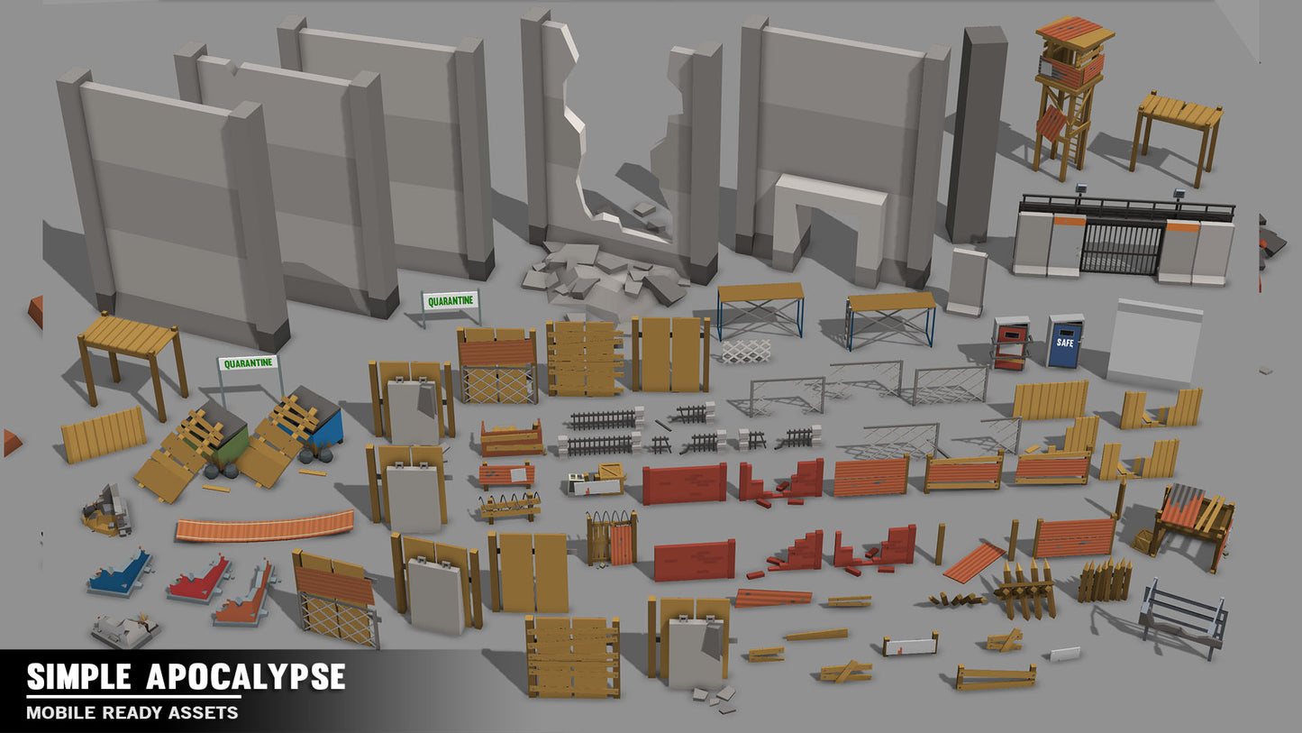 Simple Apocalypse - Cartoon Assets - Synty Studios - Unity and Unreal 3D low poly assets for game development