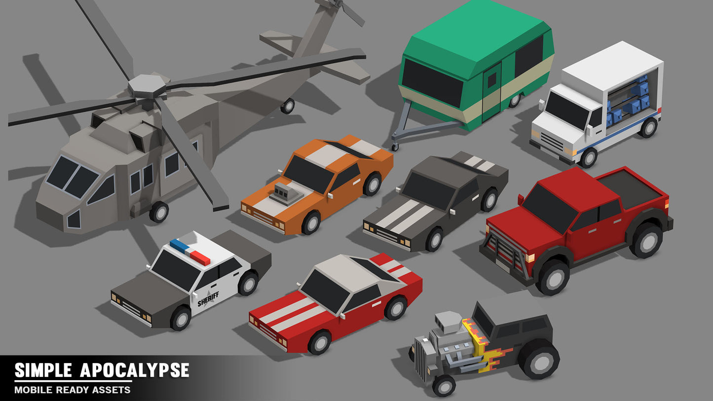 Simple Apocalypse - Cartoon Assets - Synty Studios - Unity and Unreal 3D low poly assets for game development