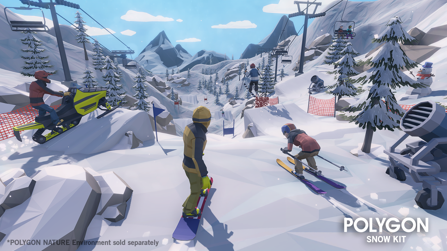 POLYGON - Snow Kit - Synty Studios - Unity and Unreal 3D low poly assets for game development