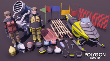 POLYGON - Snow Kit - Synty Studios - Unity and Unreal 3D low poly assets for game development
