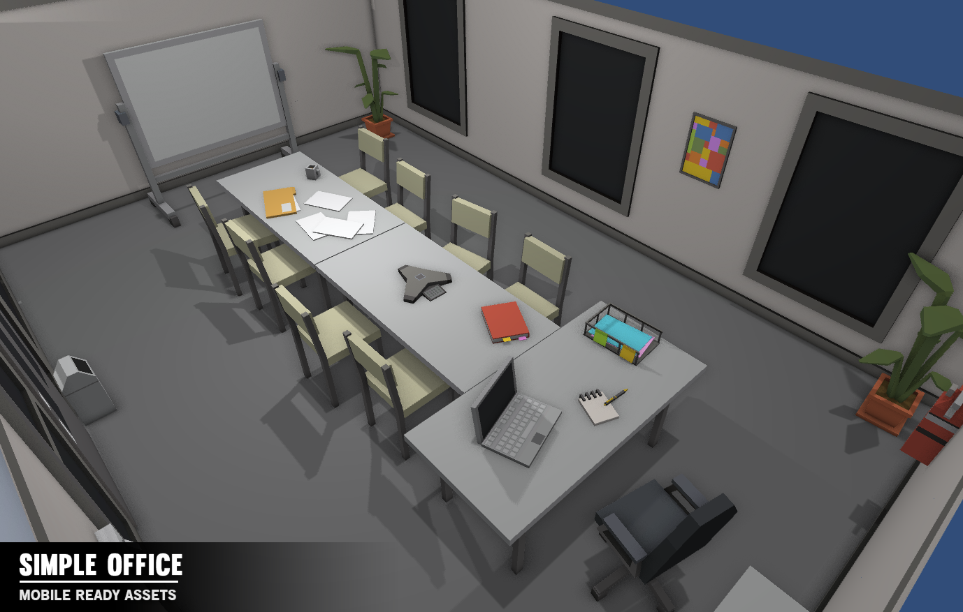 Simple Office - Cartoon Assets - Synty Studios - Unity and Unreal 3D low poly assets for game development