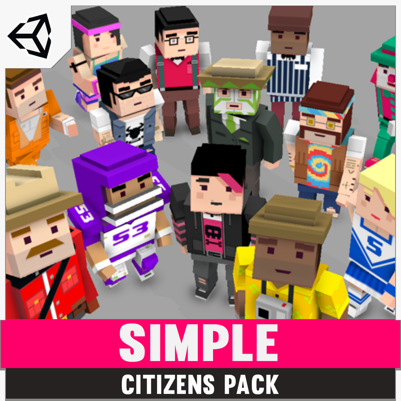 Simple Citizens Cartoon Game Assets - Find the Unity Asset in Store ...