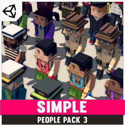 Simple People Pack 3 - Low Poly Game Assets